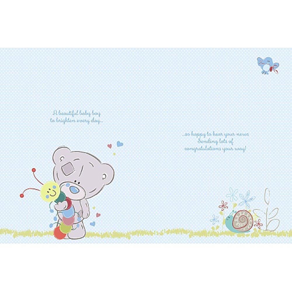 New Baby Boy Large Tiny Tatty Teddy Me to You Bear Card Extra Image 1